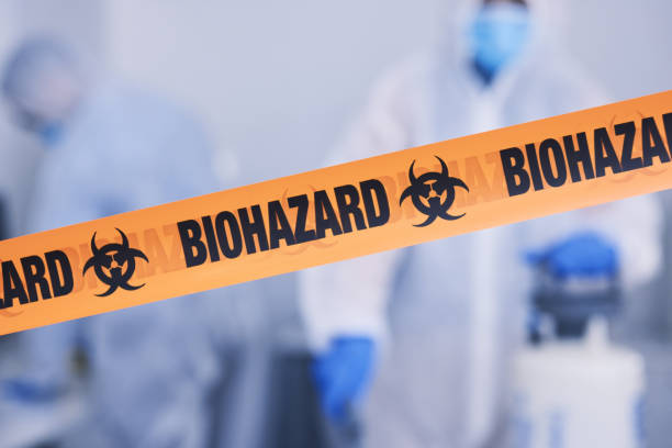 Professional Biohazard Cleanup technician working in Parker, TX